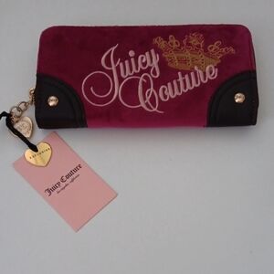 Juicy Couture Pink and Gold Wallet
